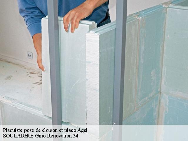 Plaquiste pose de cloison et placo  agel-34210 SOULAIGRE Gino Rénovation 34